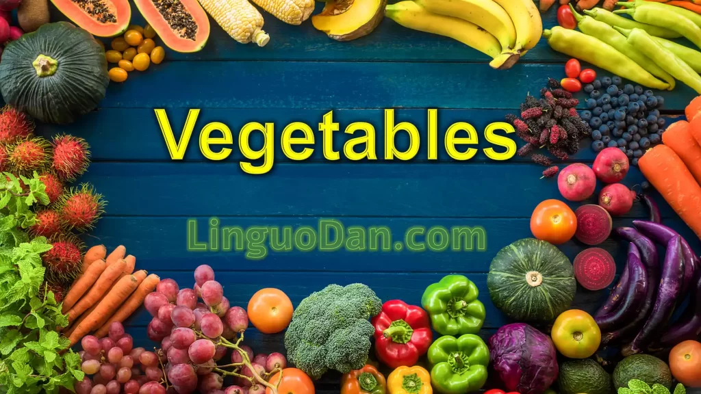 Vegetables - English Vocabulary. Test