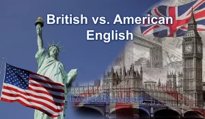 British English vs American English vocabulary