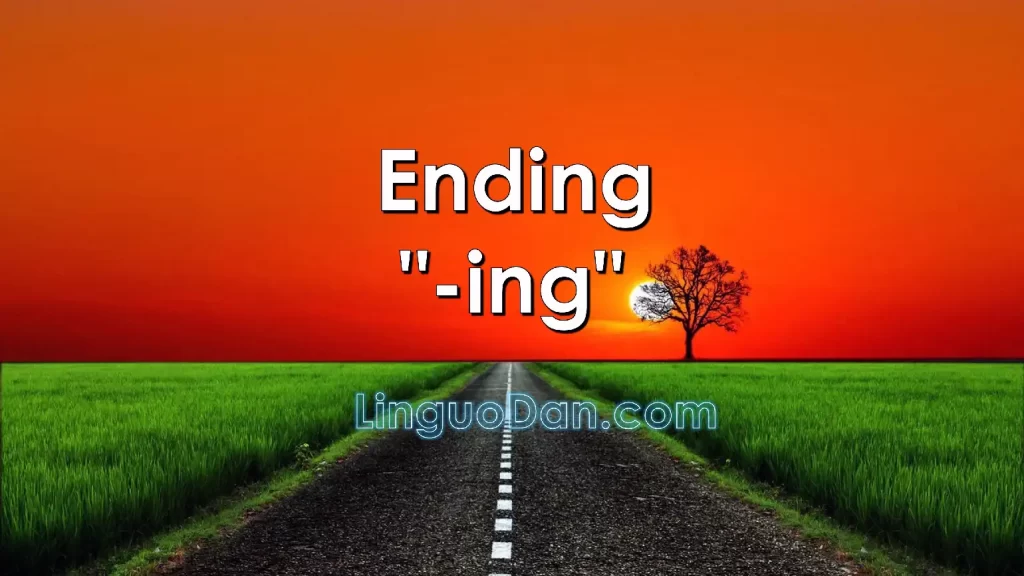 Ending -ing in English
