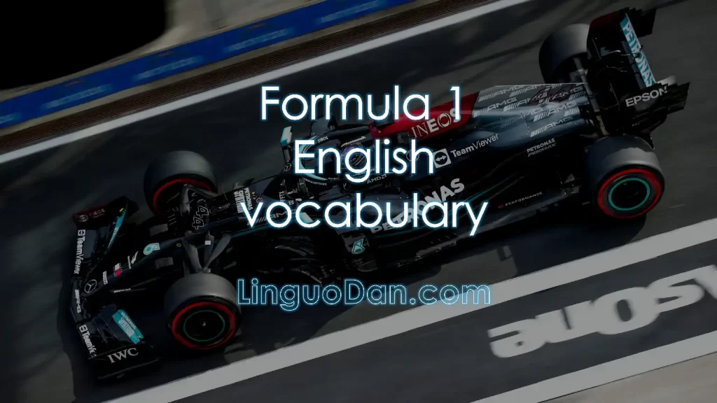 learn english with Formula 1