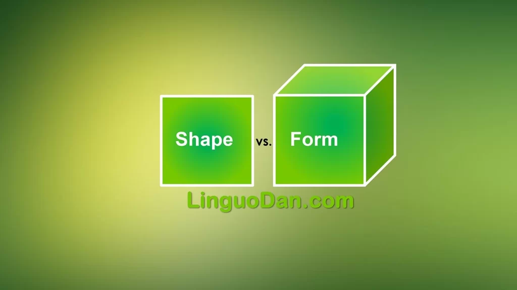Difference between "form" and "shape"
