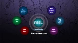 Phrasal Verbs With 'Peel'. peel-off phrasal verb