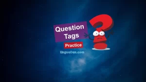 Question tags – aren't you? don't you? Tag Questions Quiz