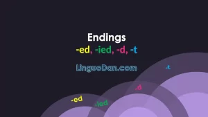 Endings –ed / –ied / –d / –t in English: rules, examples