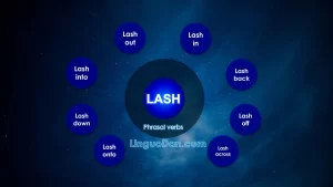 TOP 20 phrasal verbs with "lash" in the English language