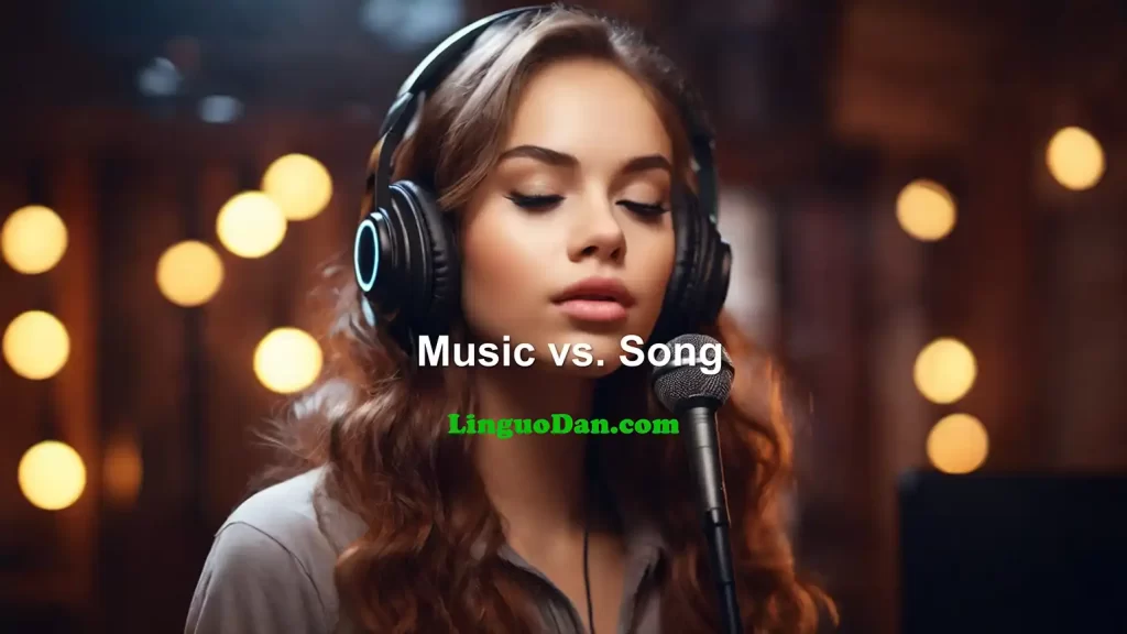 What is the difference between music and song?