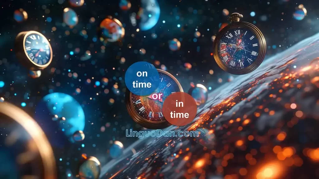 “In Time” or “On Time”: The Difference and Examples