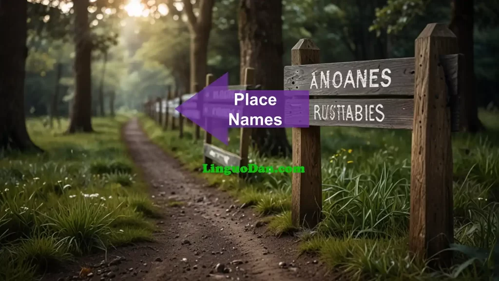 place names in english exercises