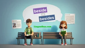 Beside and besides - what’s the difference?